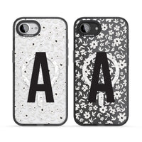 Initiale en gras personnalisée et florale