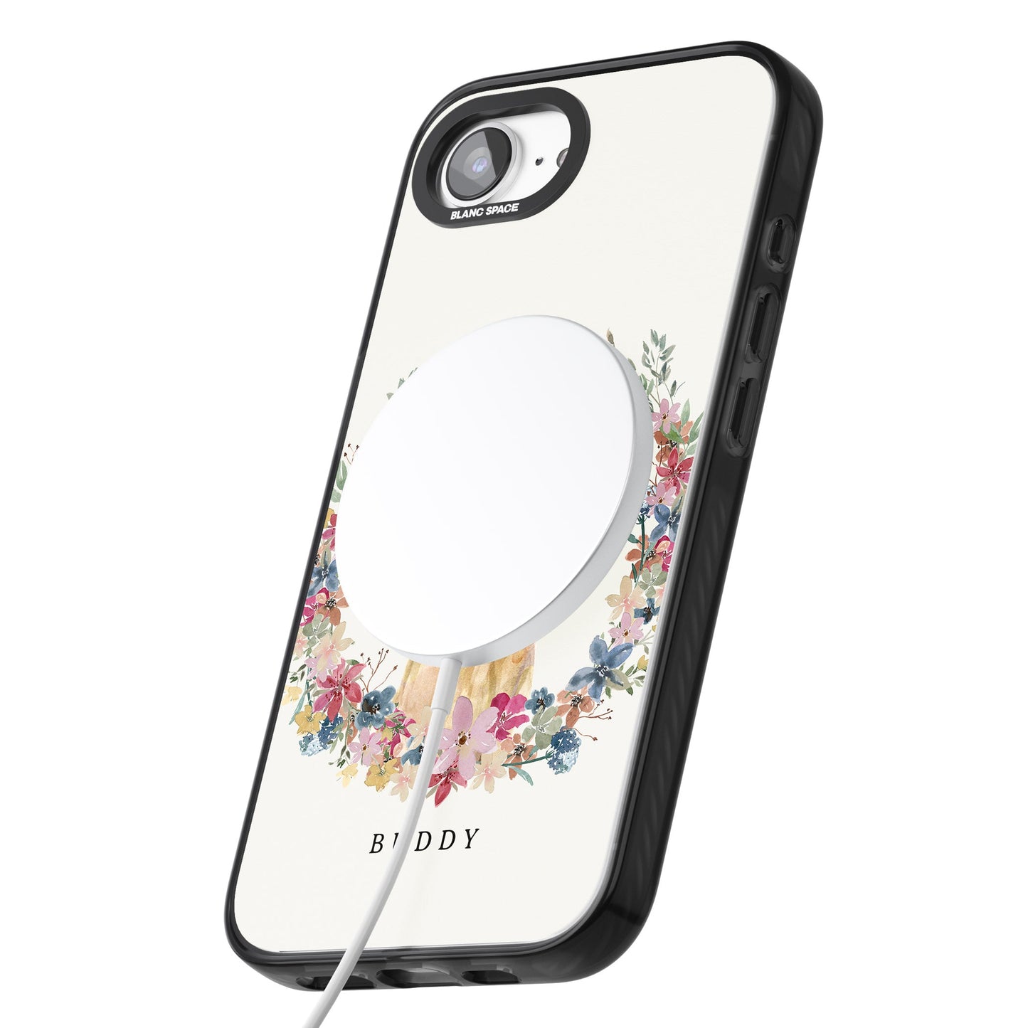 Portrait floral personnalisé d'un Labrador Retriever jaune