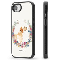 Personalised Yellow Labrador Floral Portrait