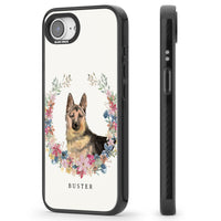 Personalised German Shepherd Floral Portrait