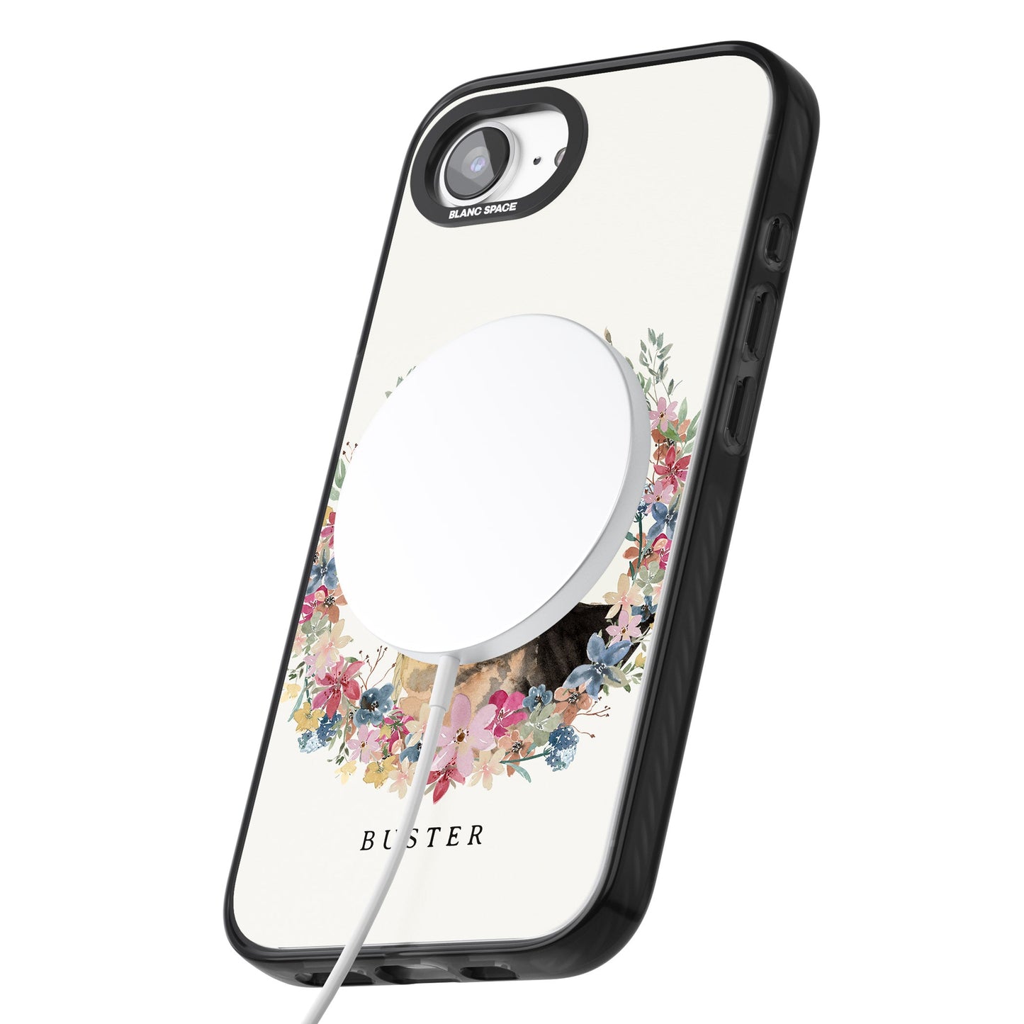 Personalised German Shepherd Floral Portrait