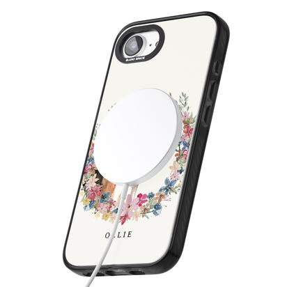 Personalised Beagle Floral Portrait