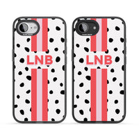 Personalised Polka & Pink Stripe