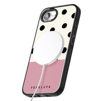 Personalised Pink Border Polka Dot