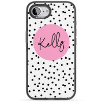 Personalised Pink Circle & Dots