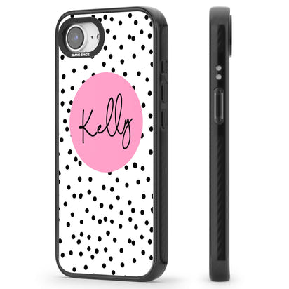 Personalised Pink Circle & Dots