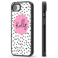 Personalised Pink Circle & Dots