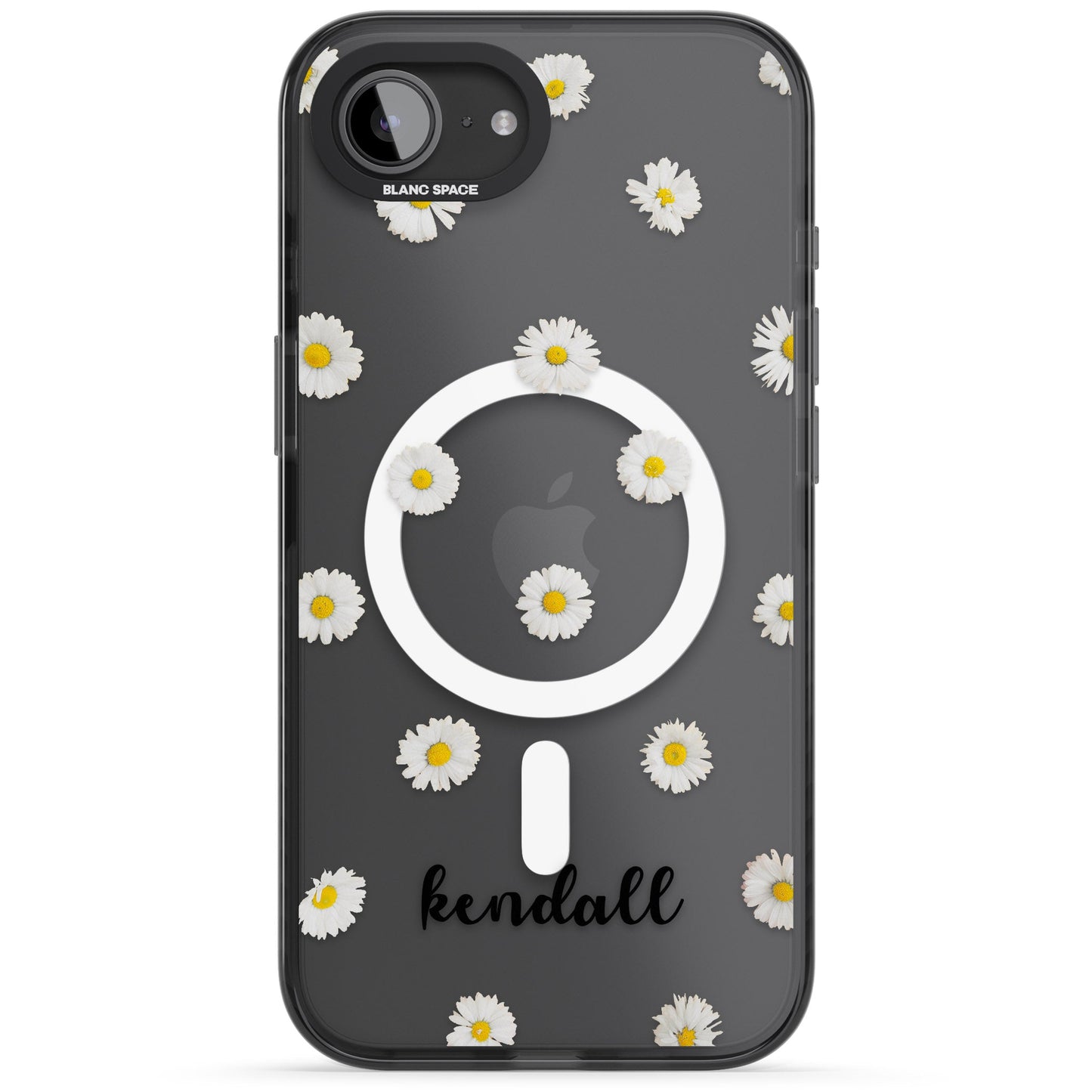 Personalised White Daisies & Cursive