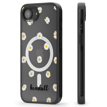 Personalised White Daisies & Cursive