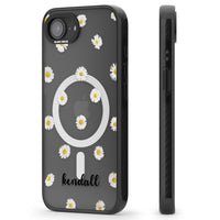 Personalised White Daisies & Cursive