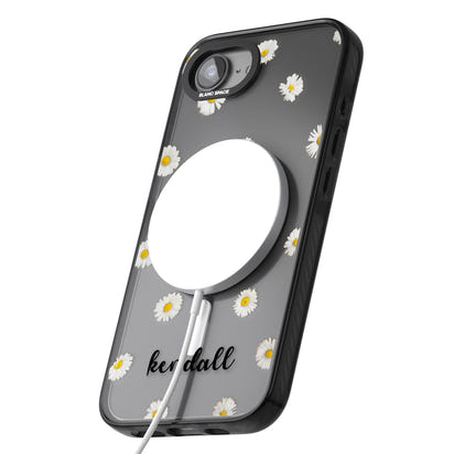 Personalised White Daisies & Cursive