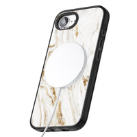 Personalised White & Gold Swirl Marble