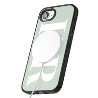 Lettres personnalisées blanches et vert d'eau