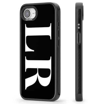 Lettres blanches et noires personnalisées