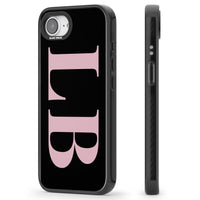 Lettres personnalisées roses et noires vertes