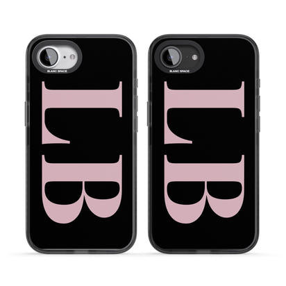 Lettres personnalisées roses et noires vertes