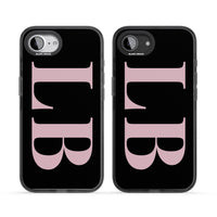 Lettres personnalisées roses et noires vertes