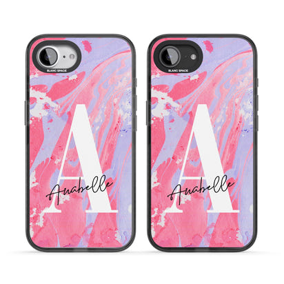 Personalised Pink & Purple Marble