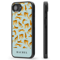 Personalised Turquoise Tiger Pattern