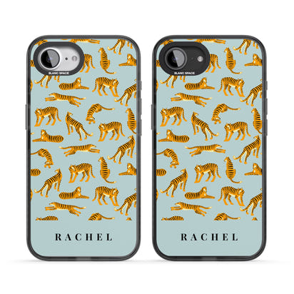 Personalised Turquoise Tiger Pattern