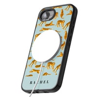 Personalised Turquoise Tiger Pattern