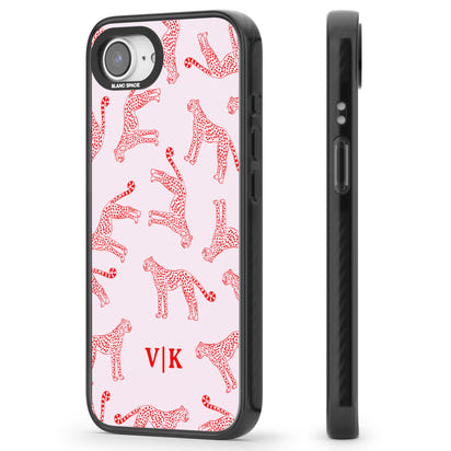 Guépard rouge et rose personnalisé