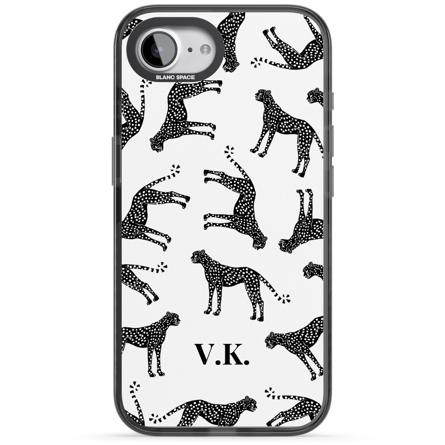 Personalised Black & White Cheetah Pattern