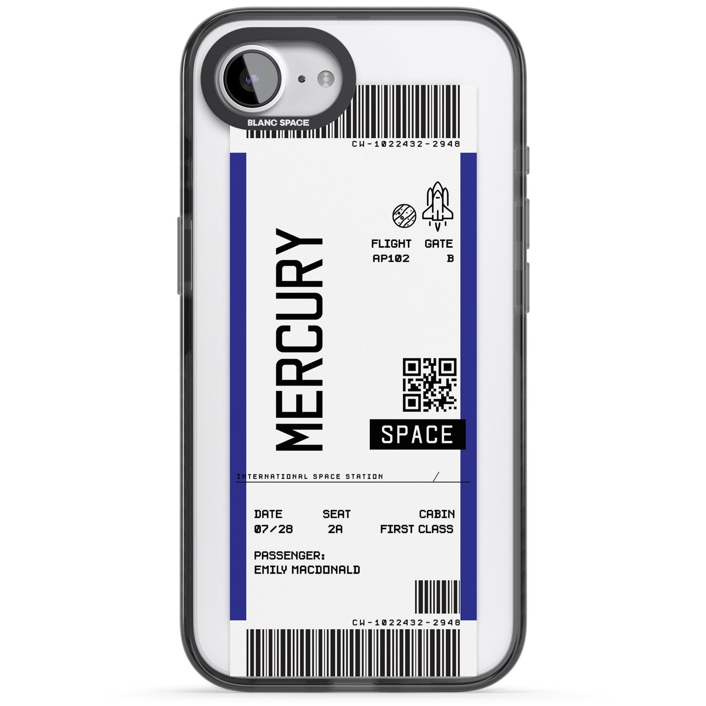 Personalised Mercury Travel Ticket