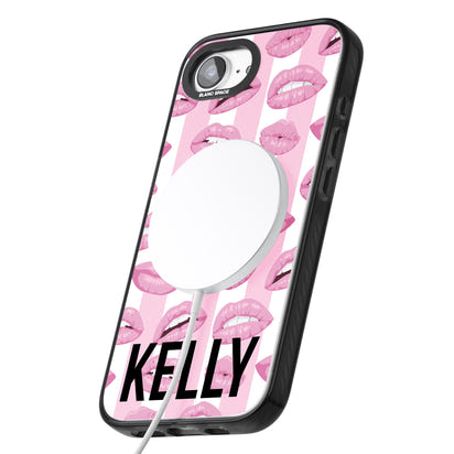 Personalised Pink Stripes & Lips