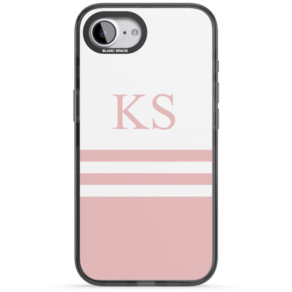 Personalised Pink Stripes & Initials