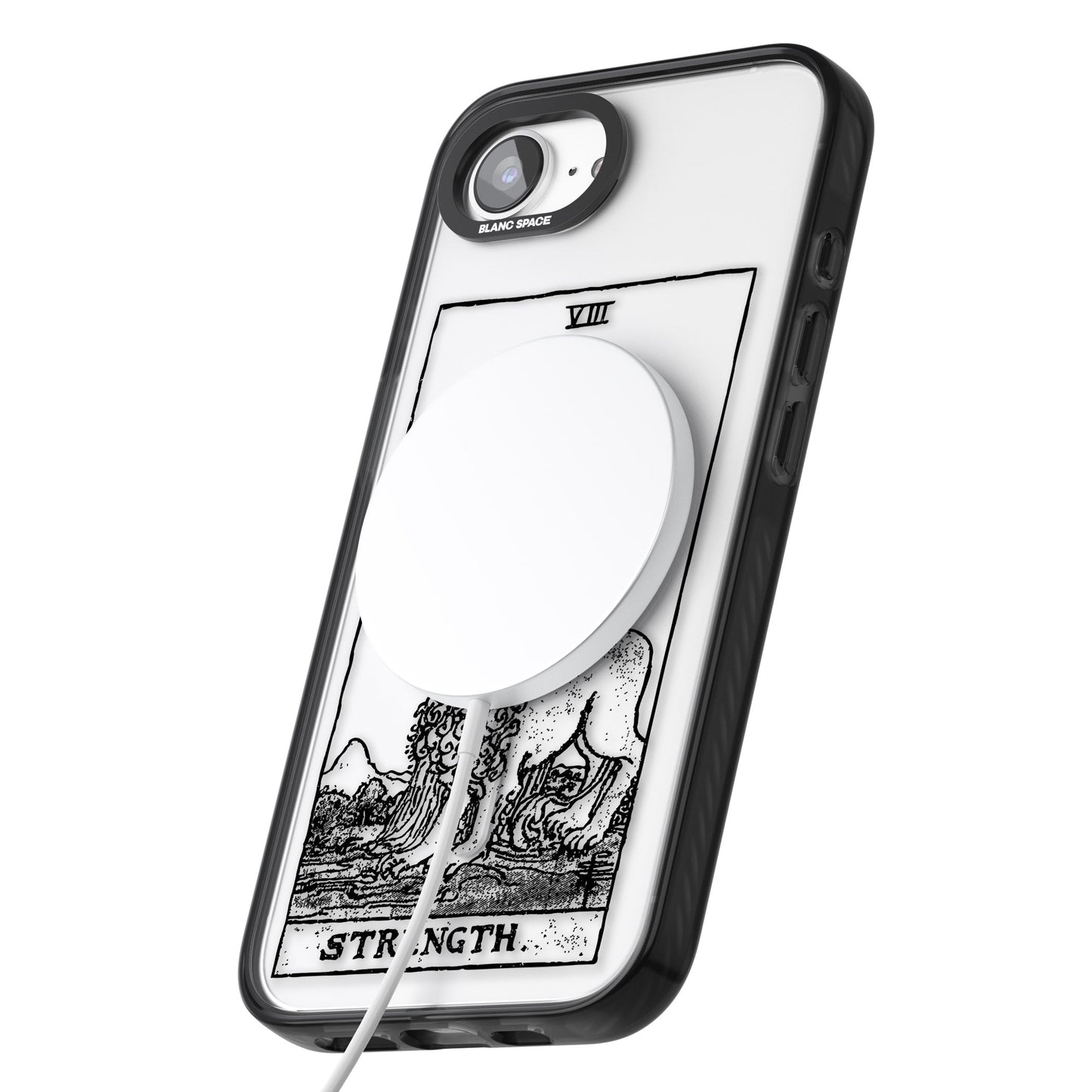 Personalisierte Stärke-Tarotkarte (Transparent)