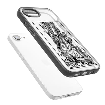 Personalisierte Tarotkarte „Königin der Stäbe“ (transparent)