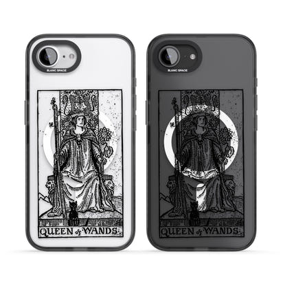 Personalisierte Tarotkarte „Königin der Stäbe“ (transparent)