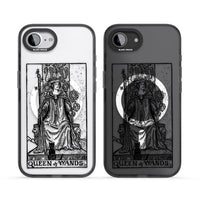 Personalisierte Tarotkarte „Königin der Stäbe“ (transparent)