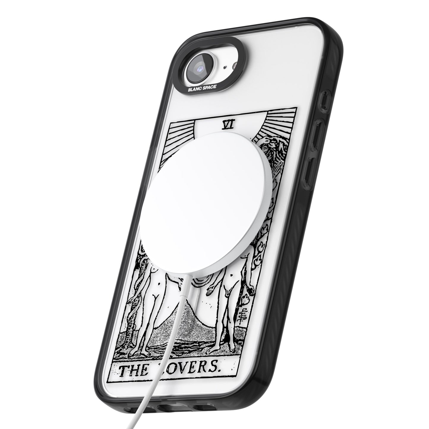 Personalisierte Tarotkarte „Die Liebenden“ (Transparent)