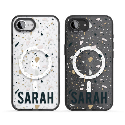 Personalised Terrazzo Blue, Pink, Brown