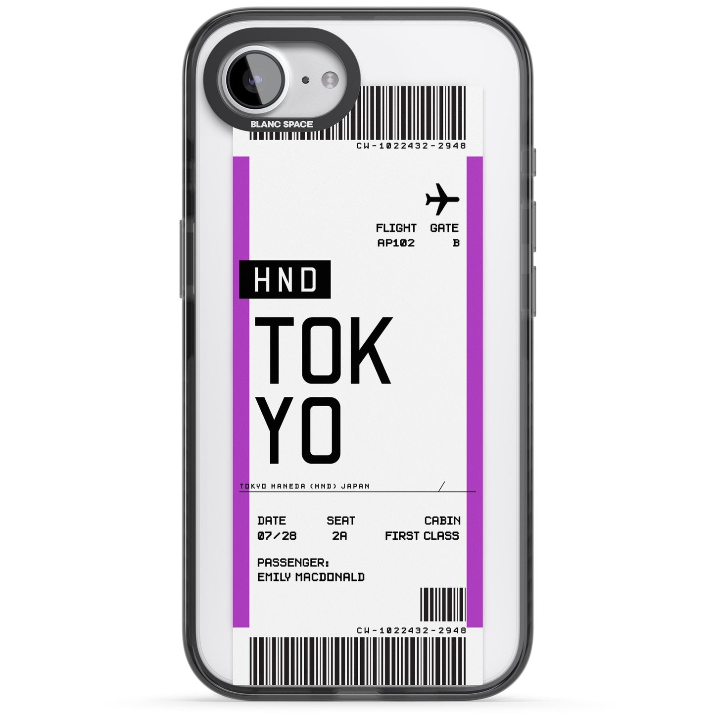 Personalised Tokyo Boarding Pass