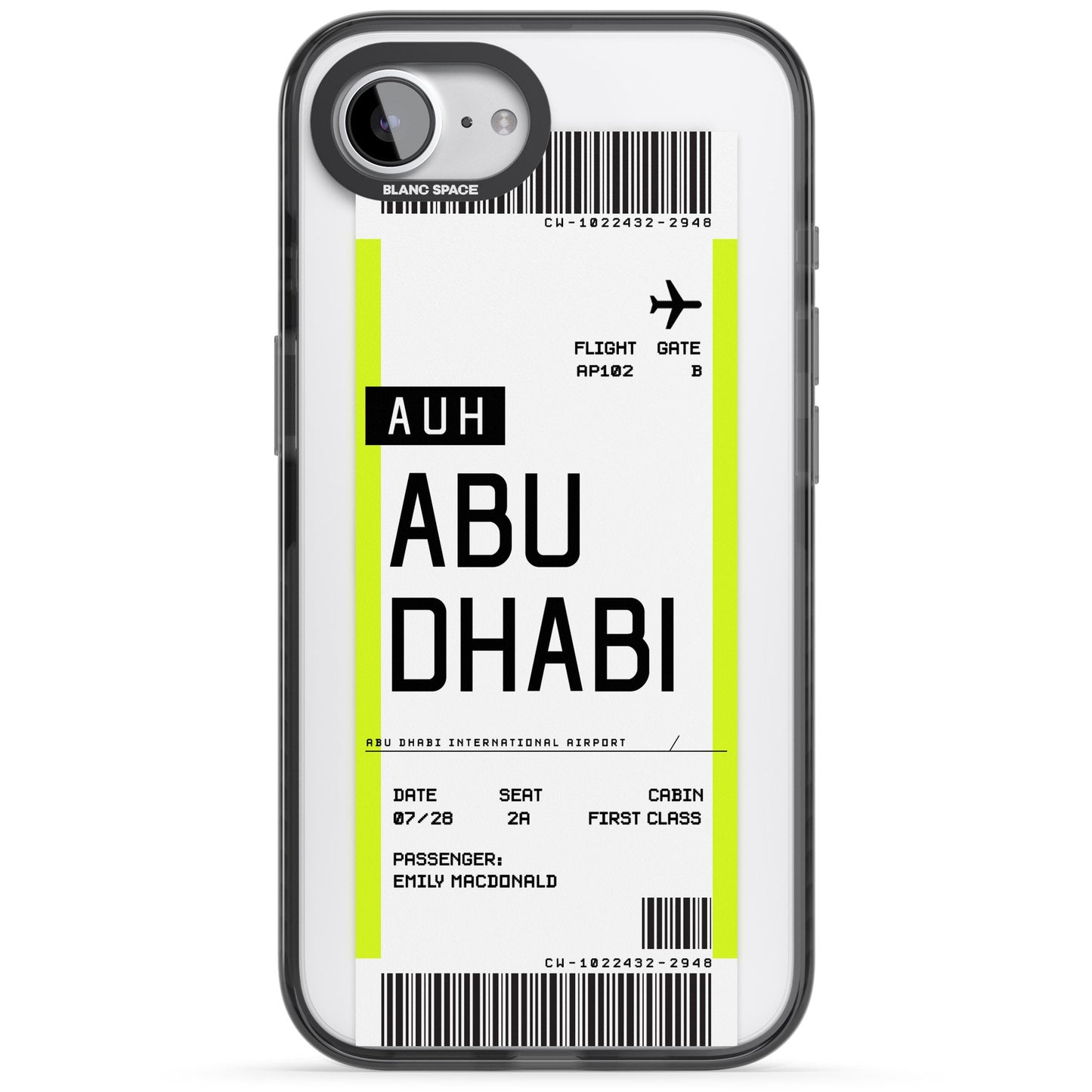 Personalised Abu Dhabi Boarding Pass
