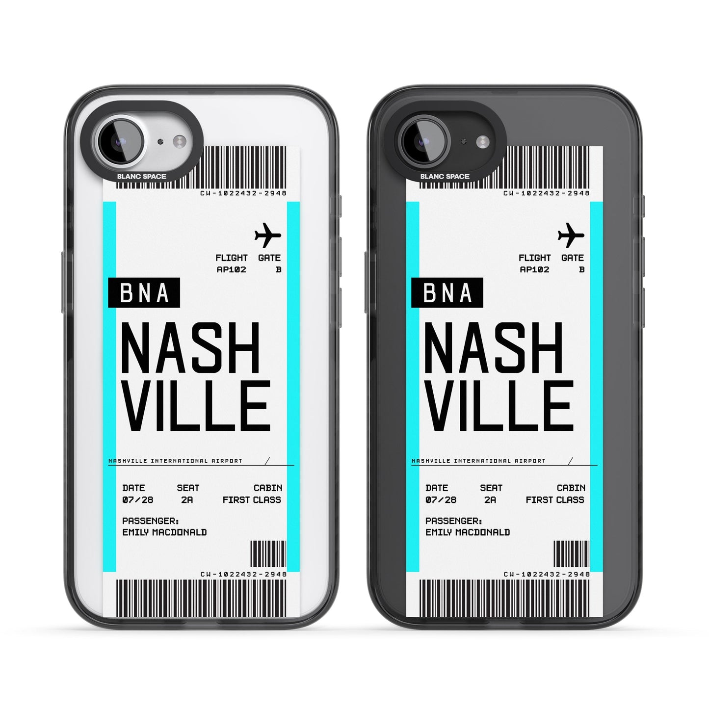 Carte d'embarquement personnalisée pour Nashville