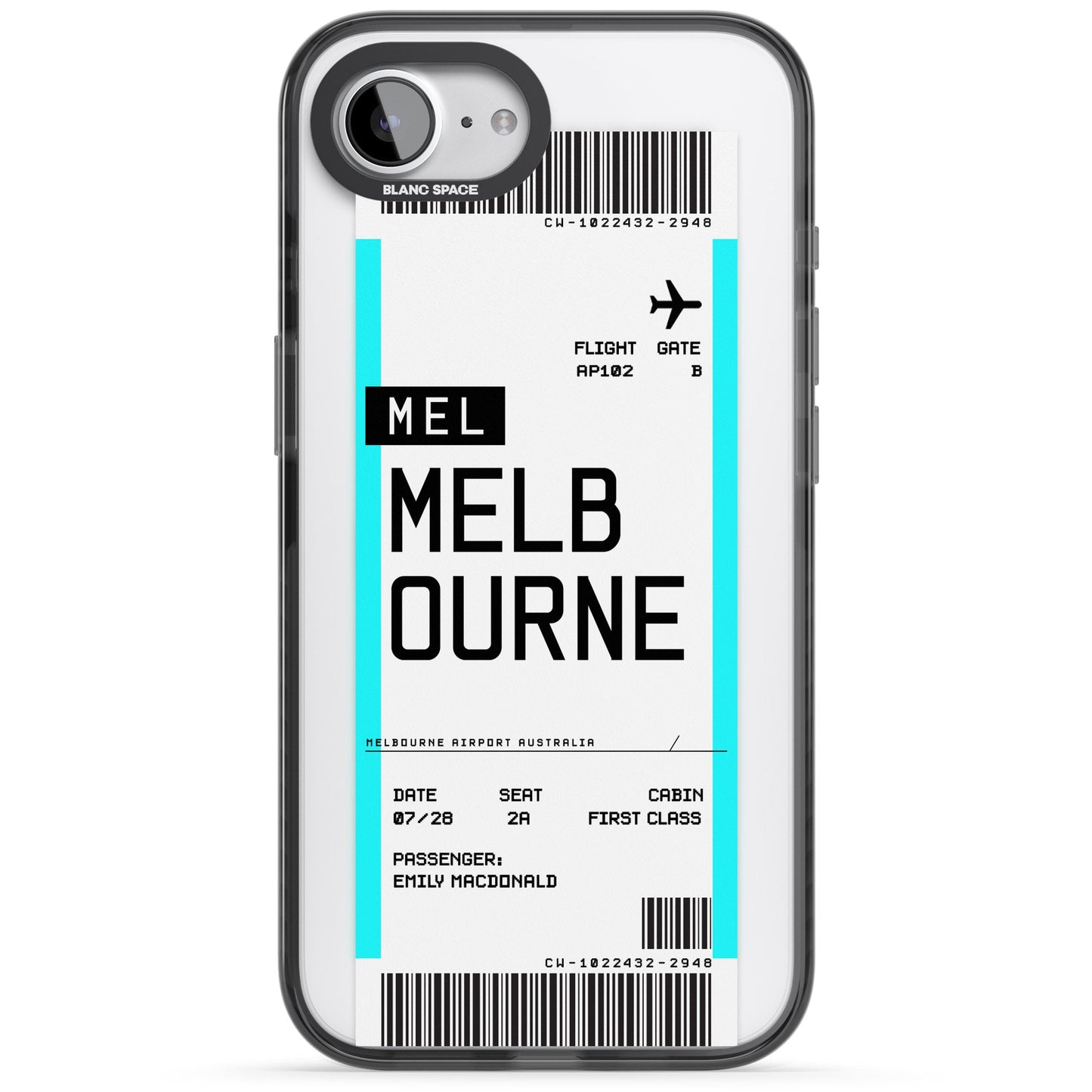Personalised Melbourne Boarding Pass