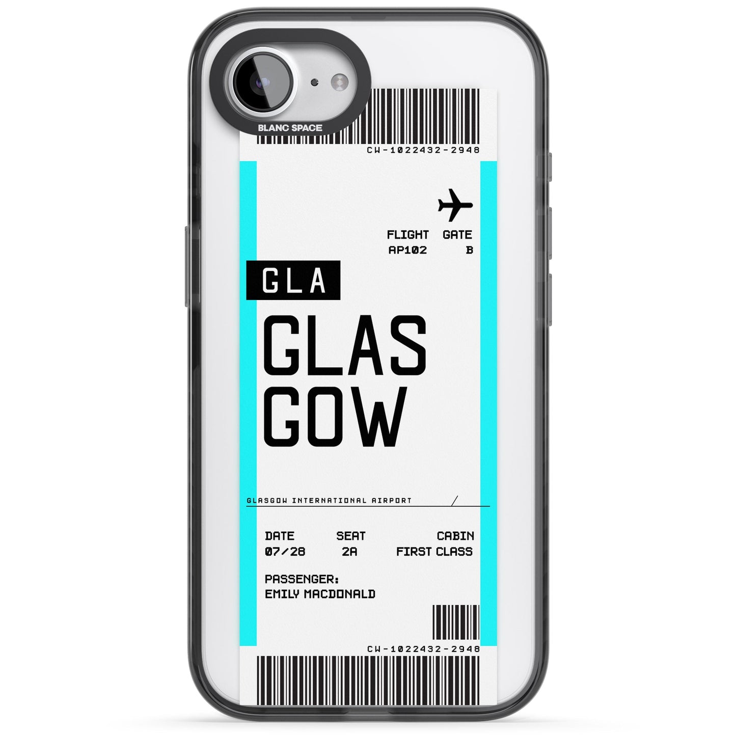 Personalised Glasgow Boarding Pass