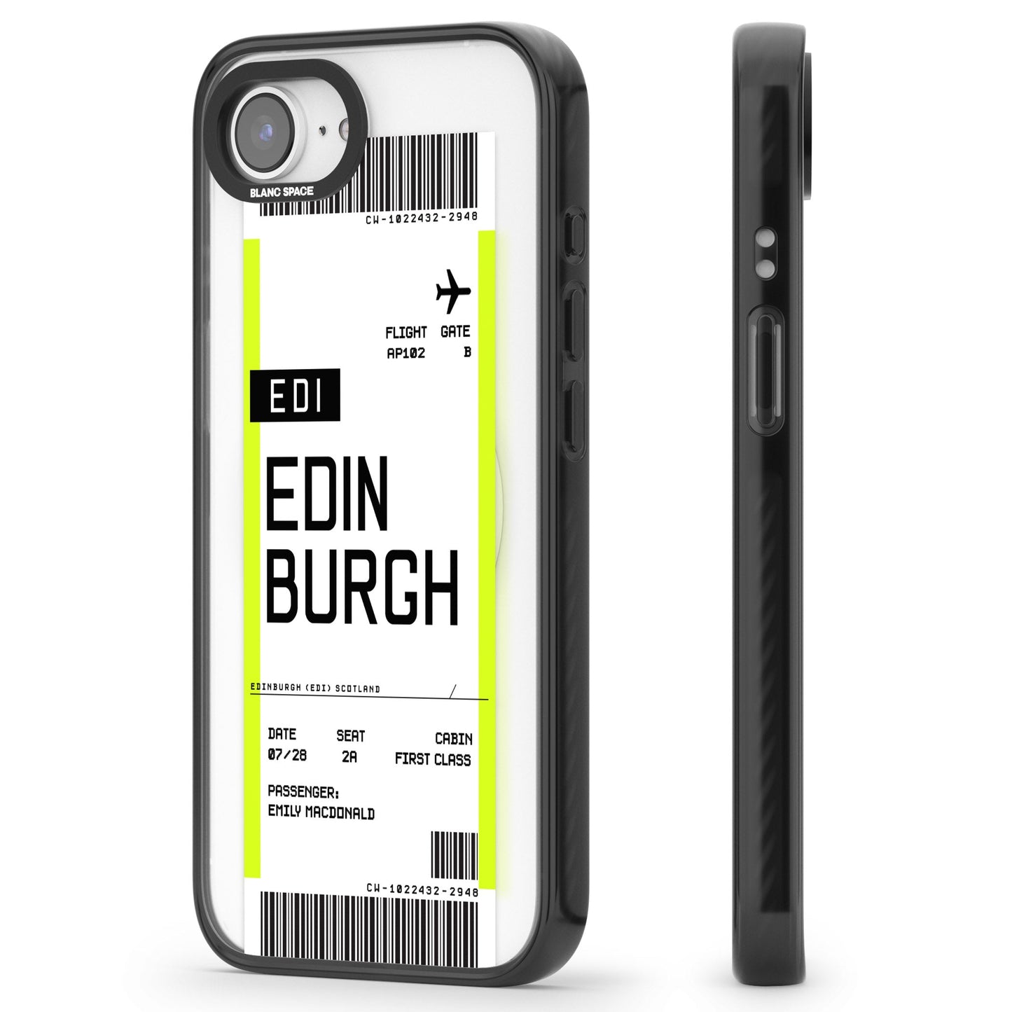 Personalised Edinburgh Boarding Pass