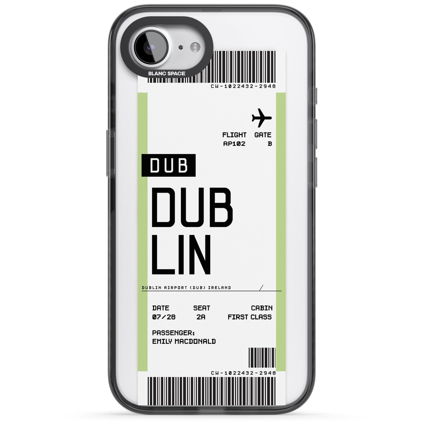 Personalised Dublin Boarding Pass