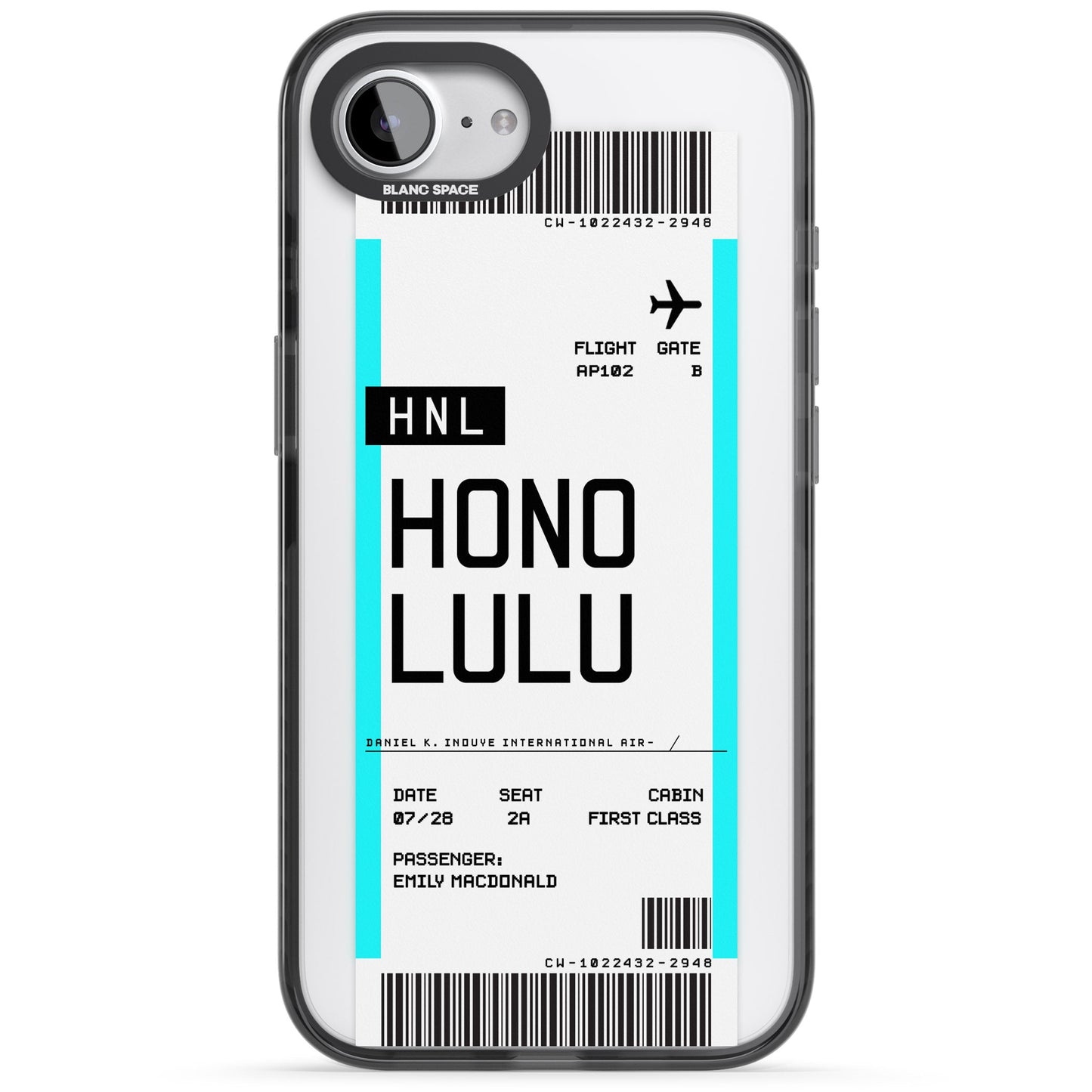 Personalised Honolulu Boarding Pass