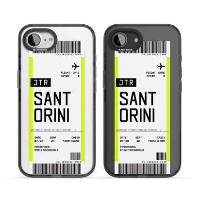 Personalisierte Bordkarte für Santorini