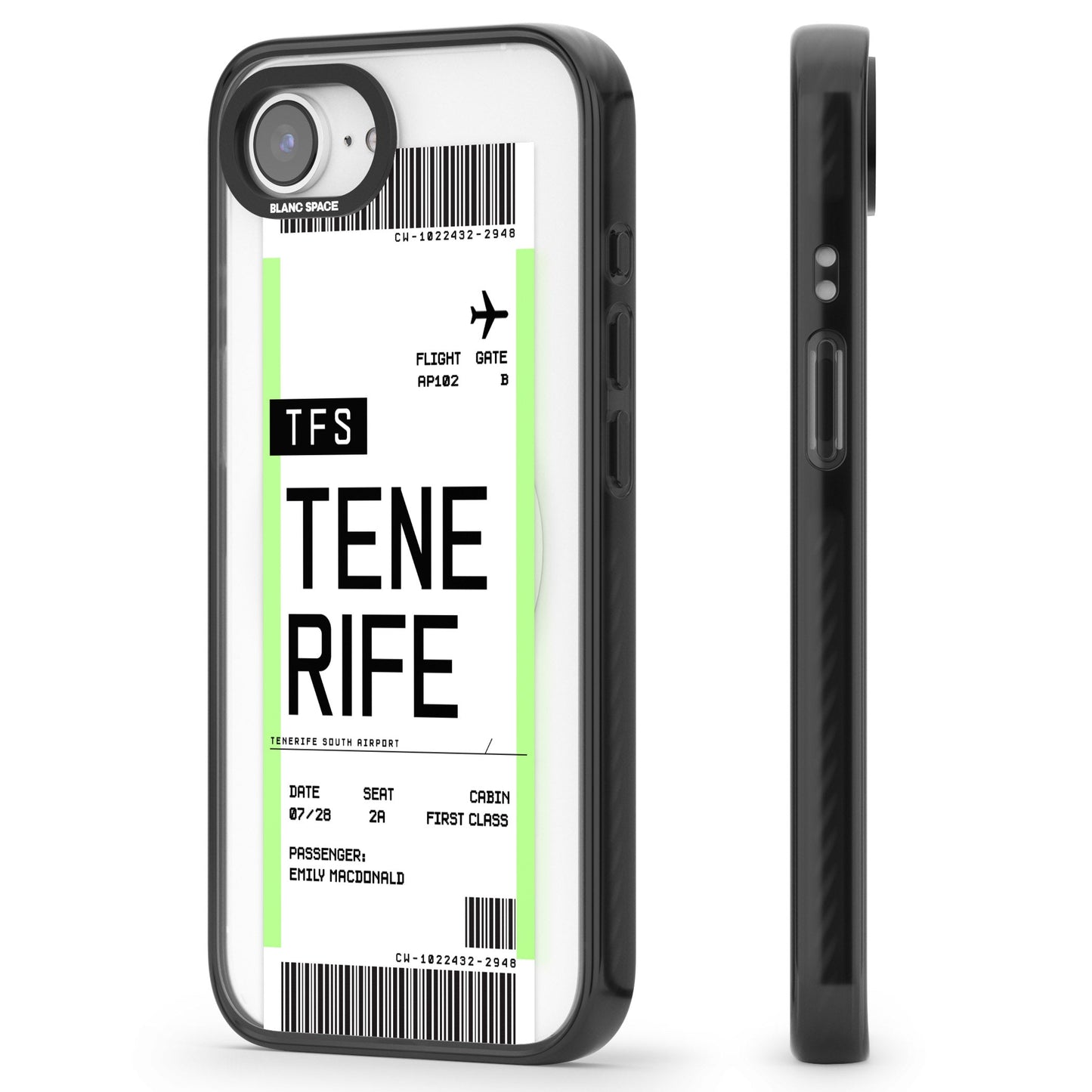 Personalised Tenerife Boarding Pass