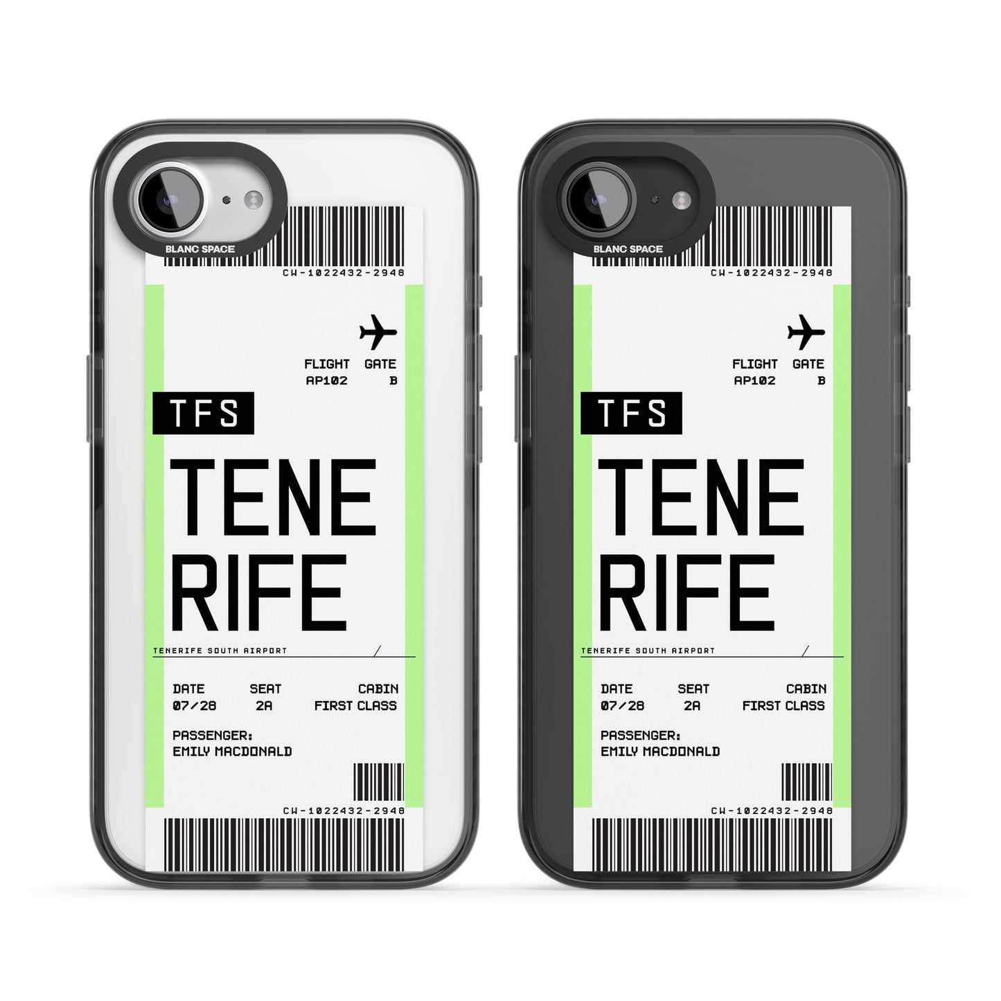 Personalised Tenerife Boarding Pass