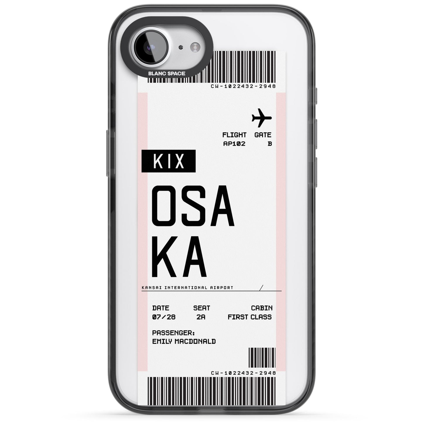 Personalised Osaka Boarding Pass