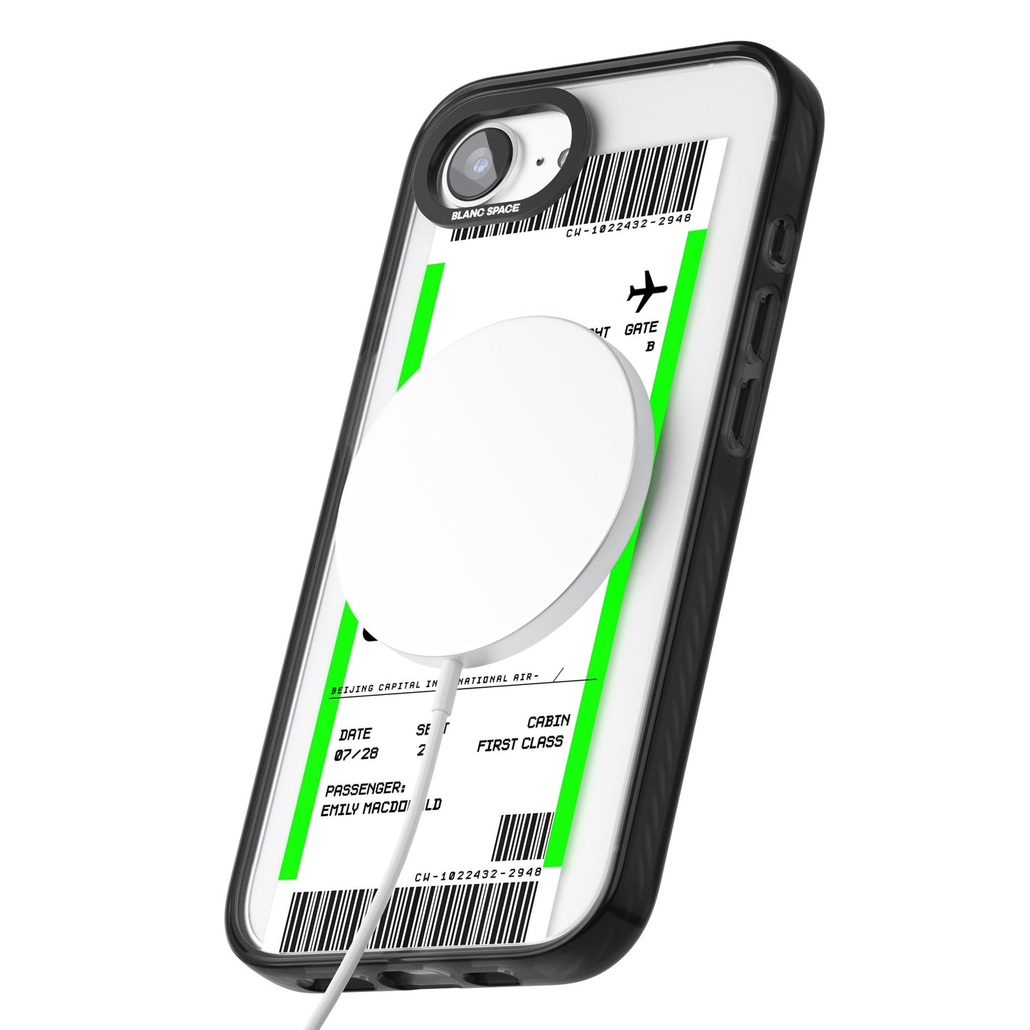 Carte d'embarquement personnalisée pour Pékin