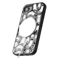 Cartoon Cat Collage Black & White